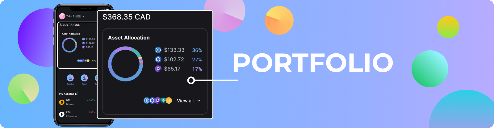 Home screen portfolio