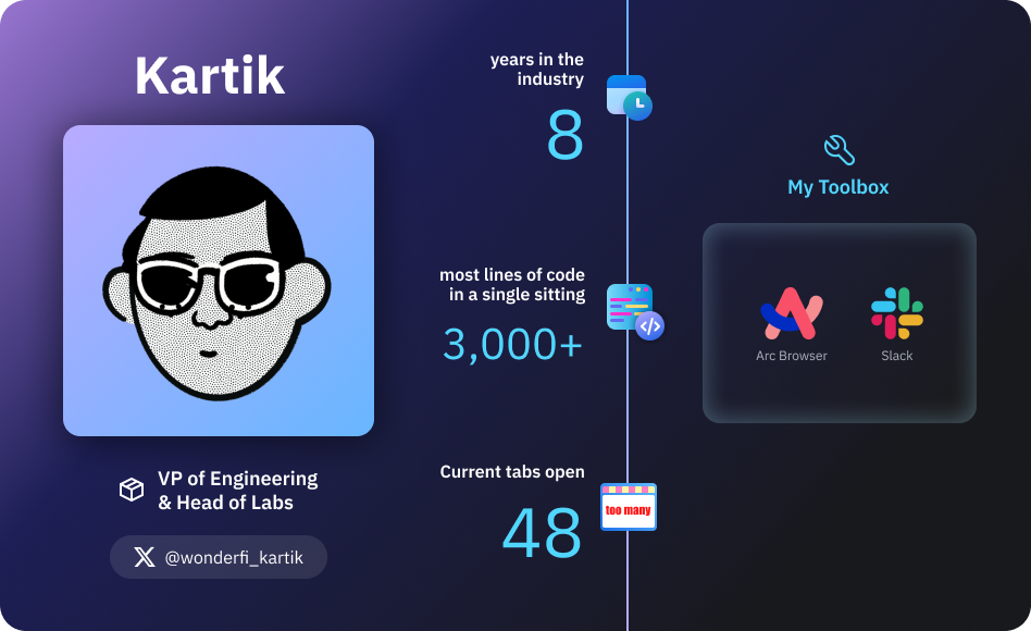 Kartik Stats Card